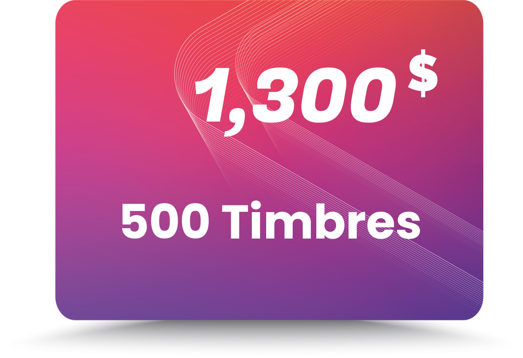 Paquete 500 Timbres