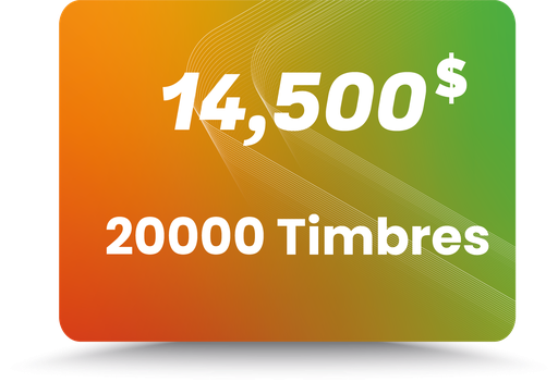 Paquete 20000 Timbres