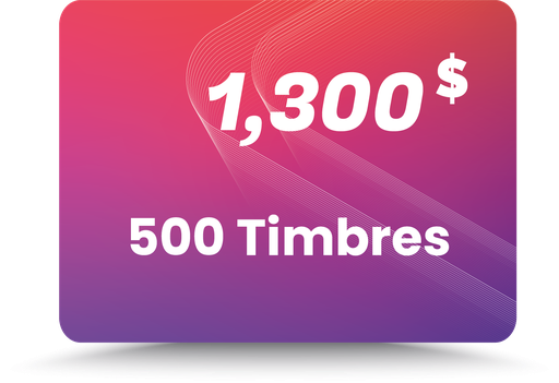 Paquete 500 Timbres